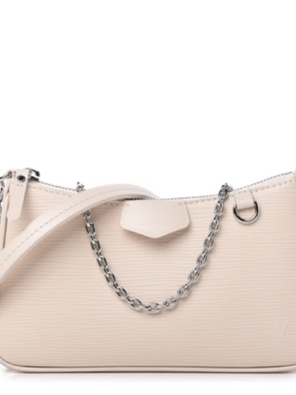 Louis Vuitton epi leather Shoulder Bag with Silver Chain